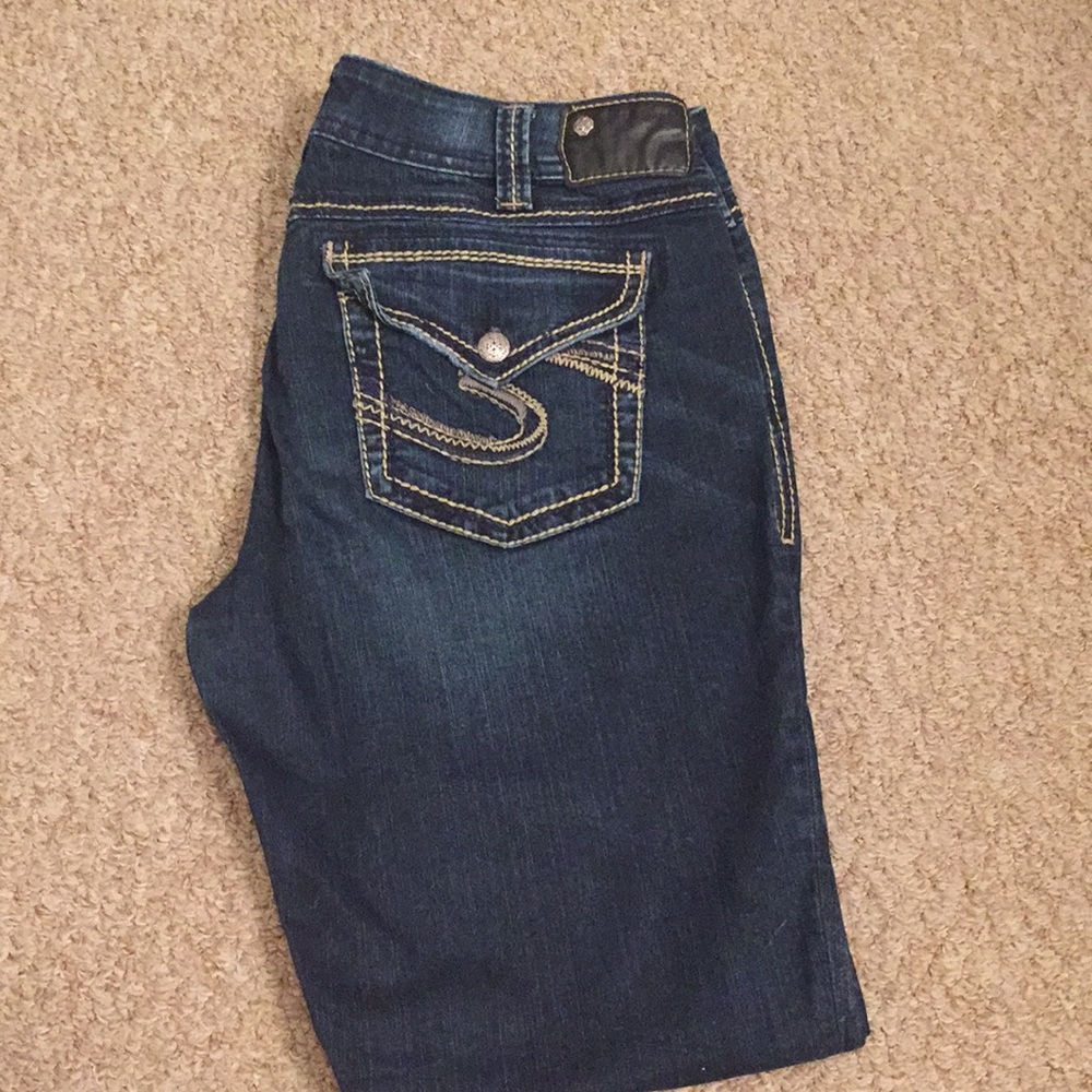 Silver jeans-fluid denim-slim boot-33x31